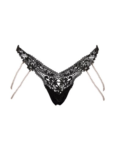 String Rio avec chaines de perles - Cottelli LINGERIE 